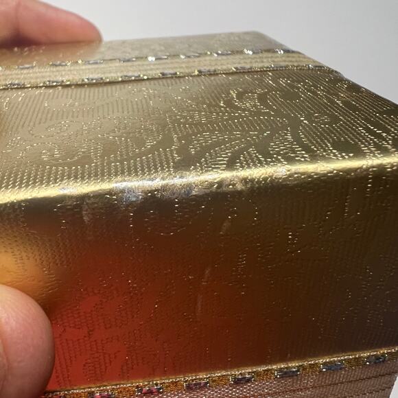 Pretti Pak 50th Anniversary Wind Up Music Box Gold Gift Plays Anniversary Song - Picture 5 of 10